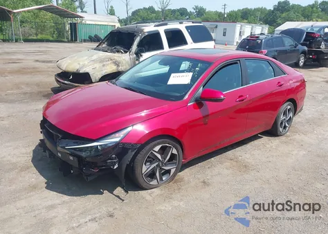 2023 Hyundai Elantra Hybrid Limited из США, поврежденный, VIN KMHLN4AJ0PU038632